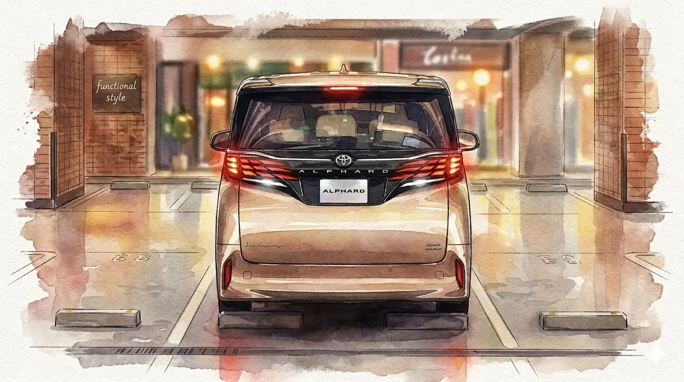 アルファード運転FVイラスト