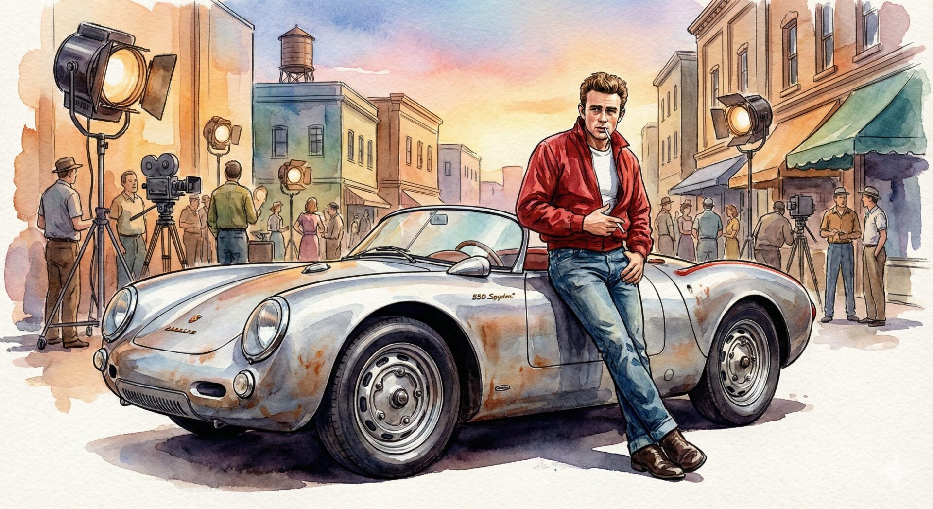 ポルシェ550スパイダーとジェームスディーン