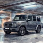 メルセデスベンツGクラスの手描き