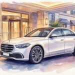 メルセデスベンツSクラスの手描き