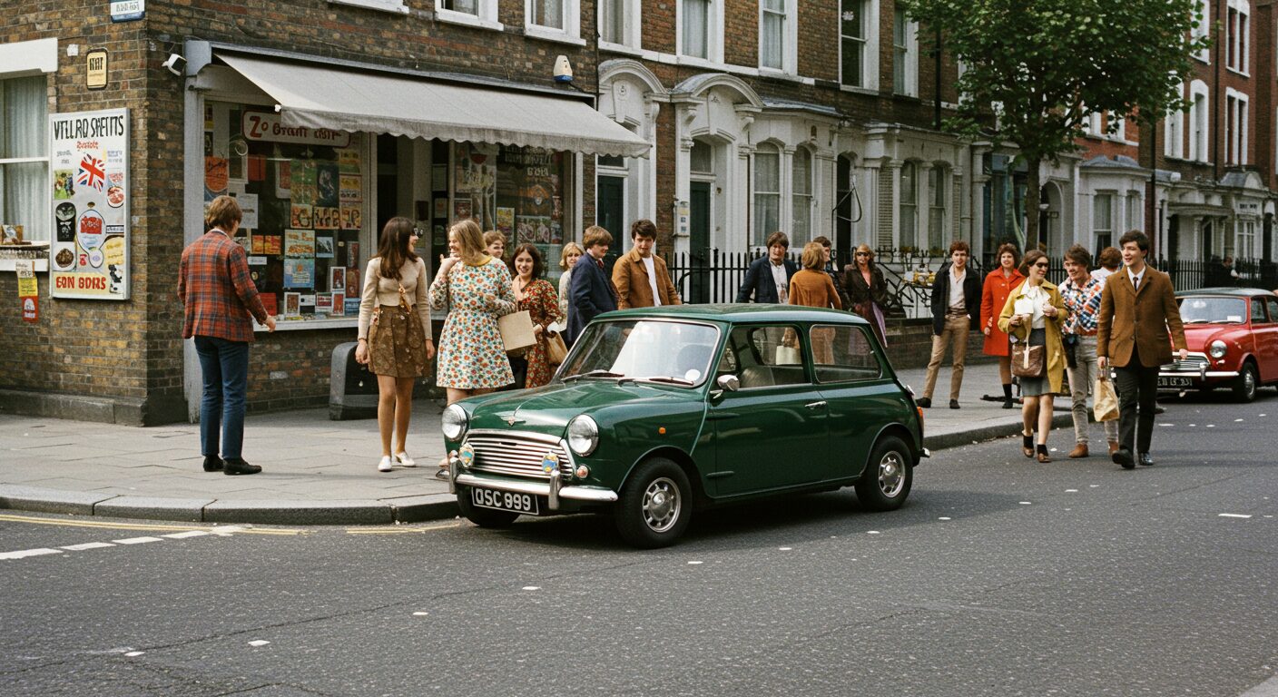 1960年代のロンドンの若者カルチャーとミニクーパー2