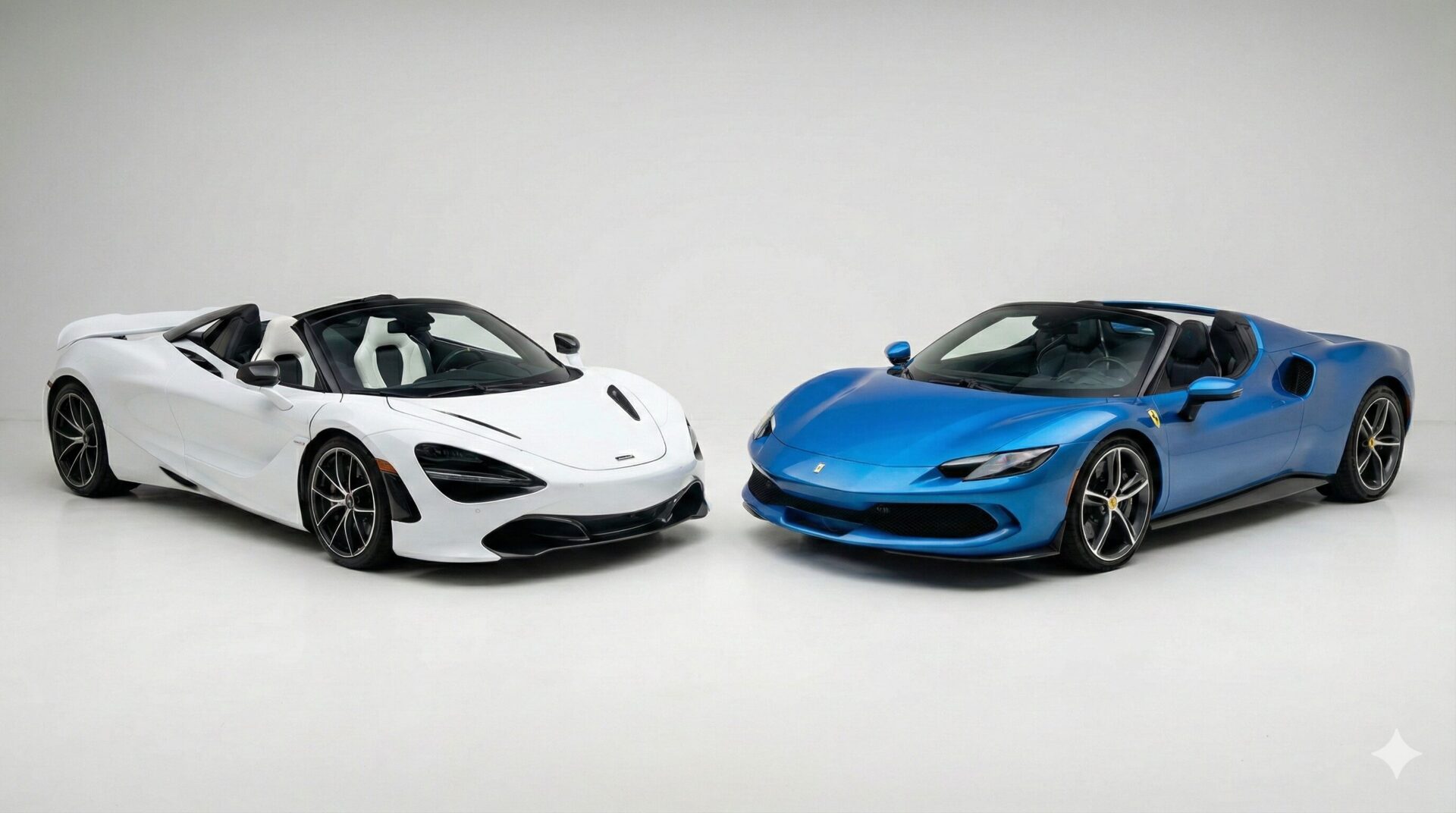 750Sスパイダーとフェラーリ296GTS