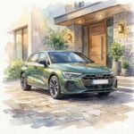 アウディA3イラスト