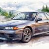 スカイラインR32GT-Rイラスト