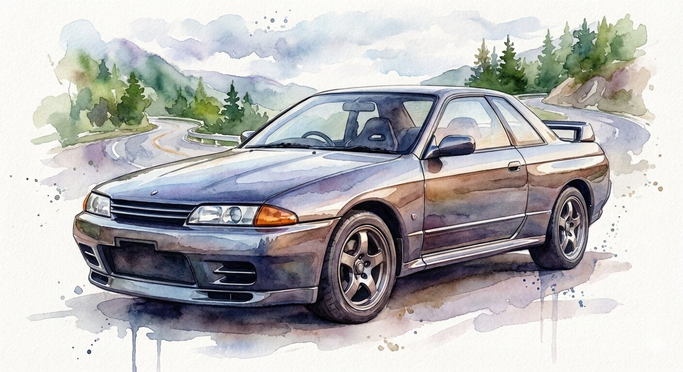 スカイラインR32GT-Rイラスト