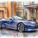 レクサスLCコンバーチブルイラスト