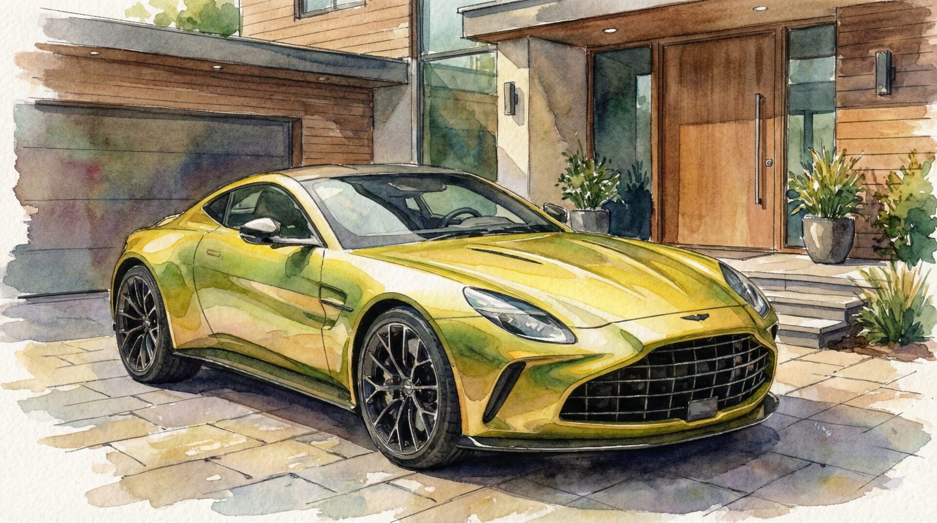 アストンマーティン・ヴァンテージイラスト