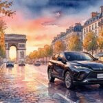 トヨタハリアーとシャンゼリゼ通り