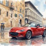 NDロードスターとウフィツィ美術館