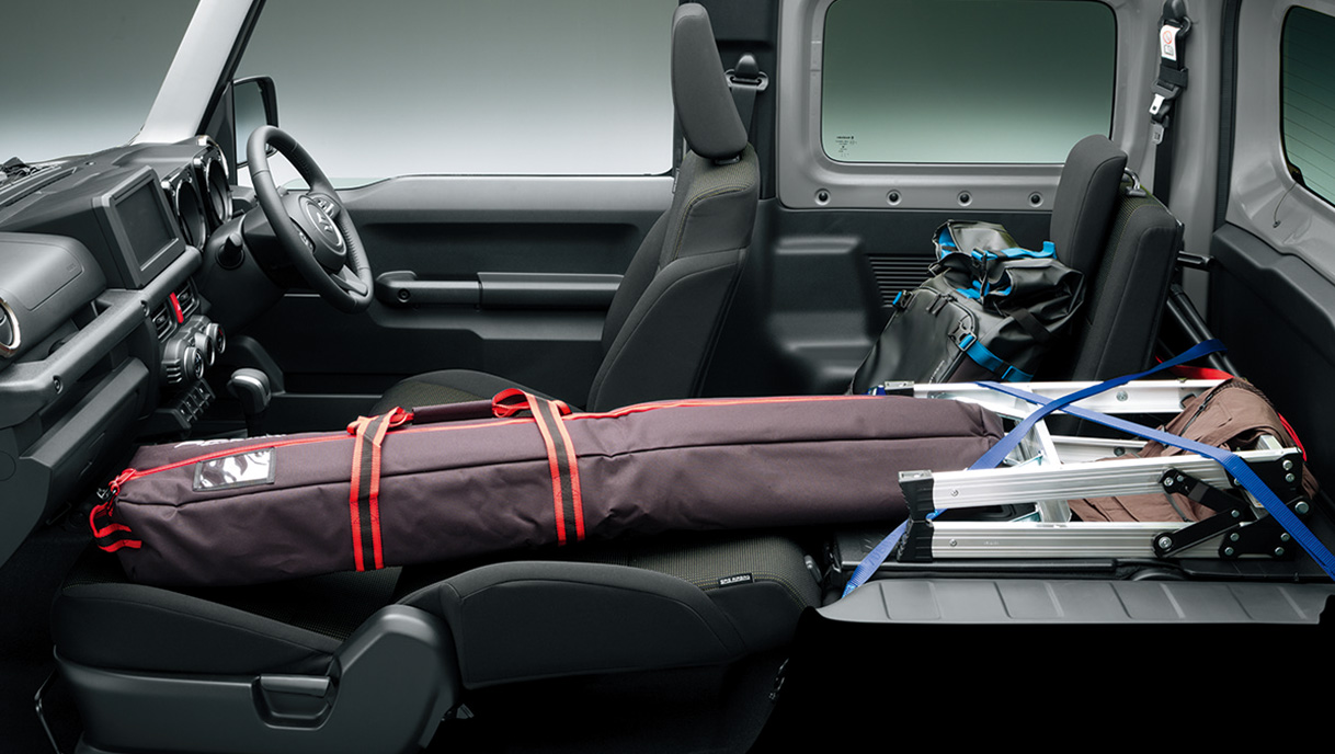 イーとアレンジ長尺物積載時