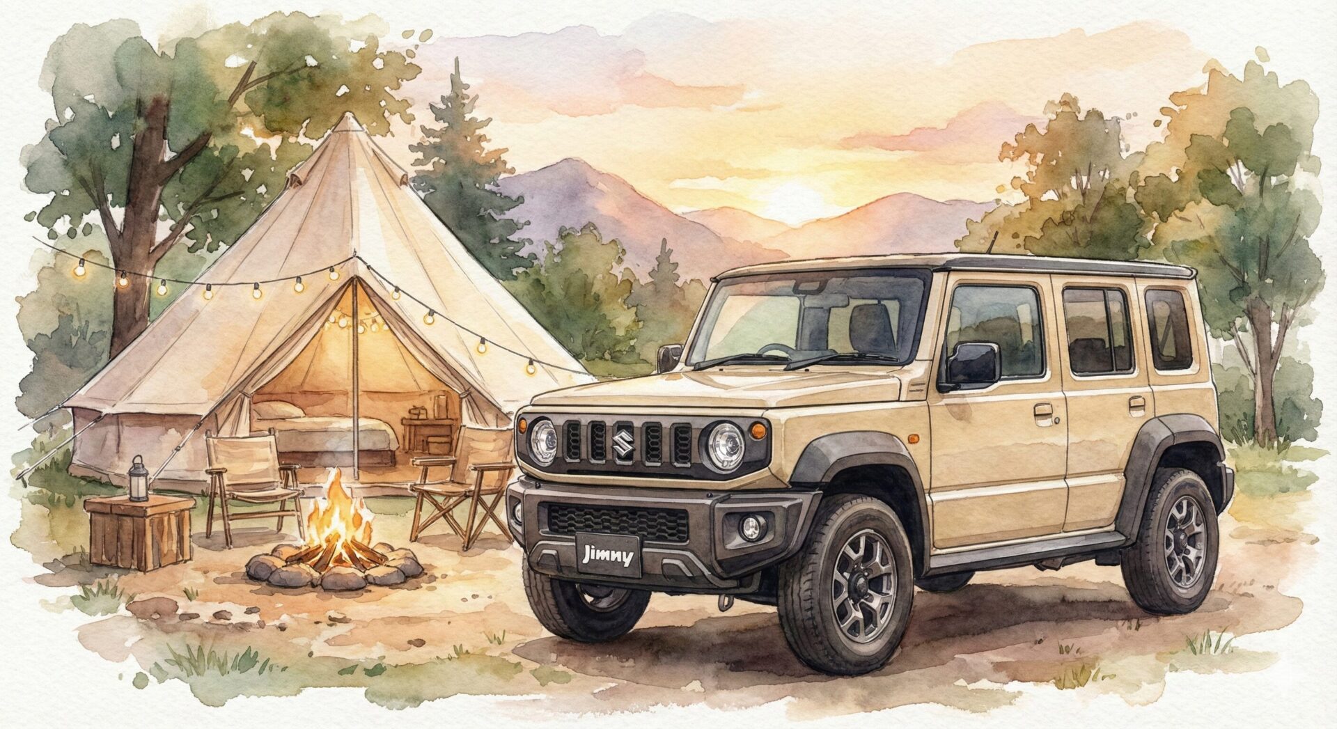 スズキジムニーノマドグランピング