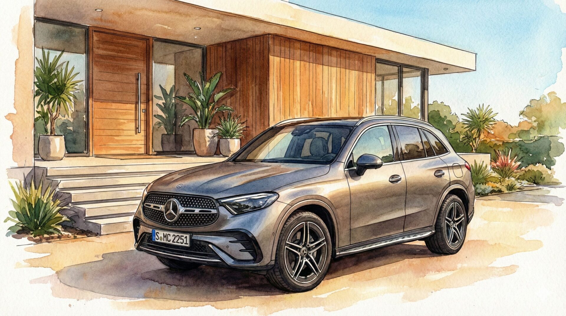 メルセデスベンツGLCイラスト