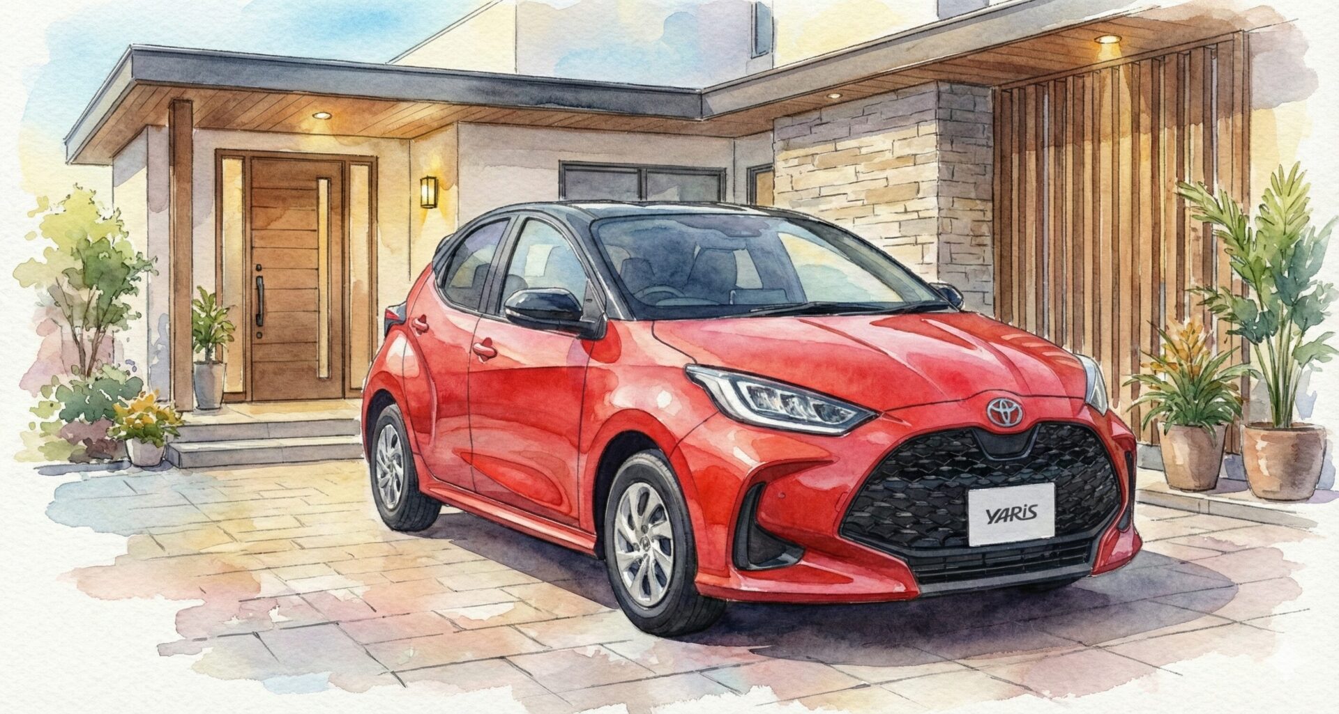 ヤリスイラスト