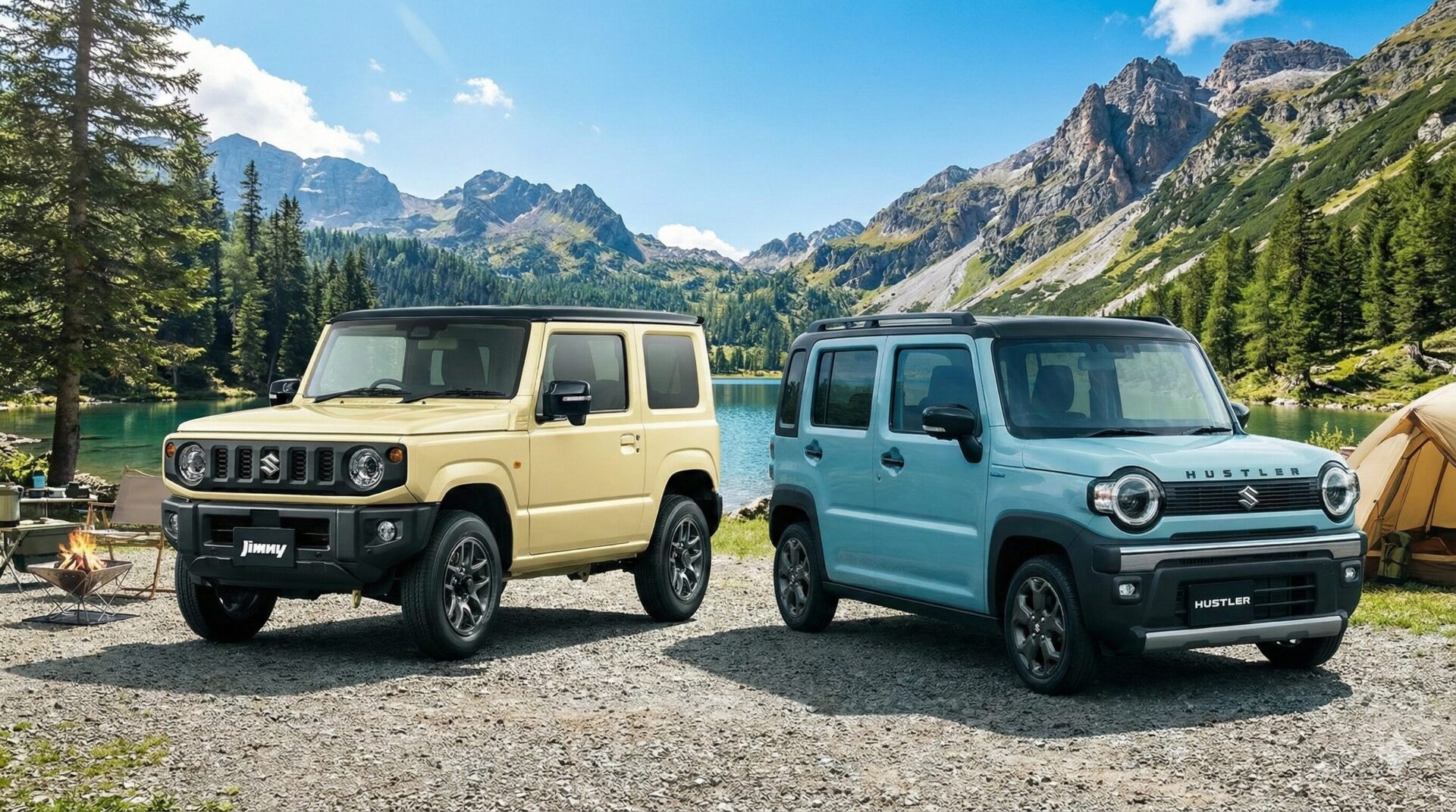 左からジムニー・ハスラー