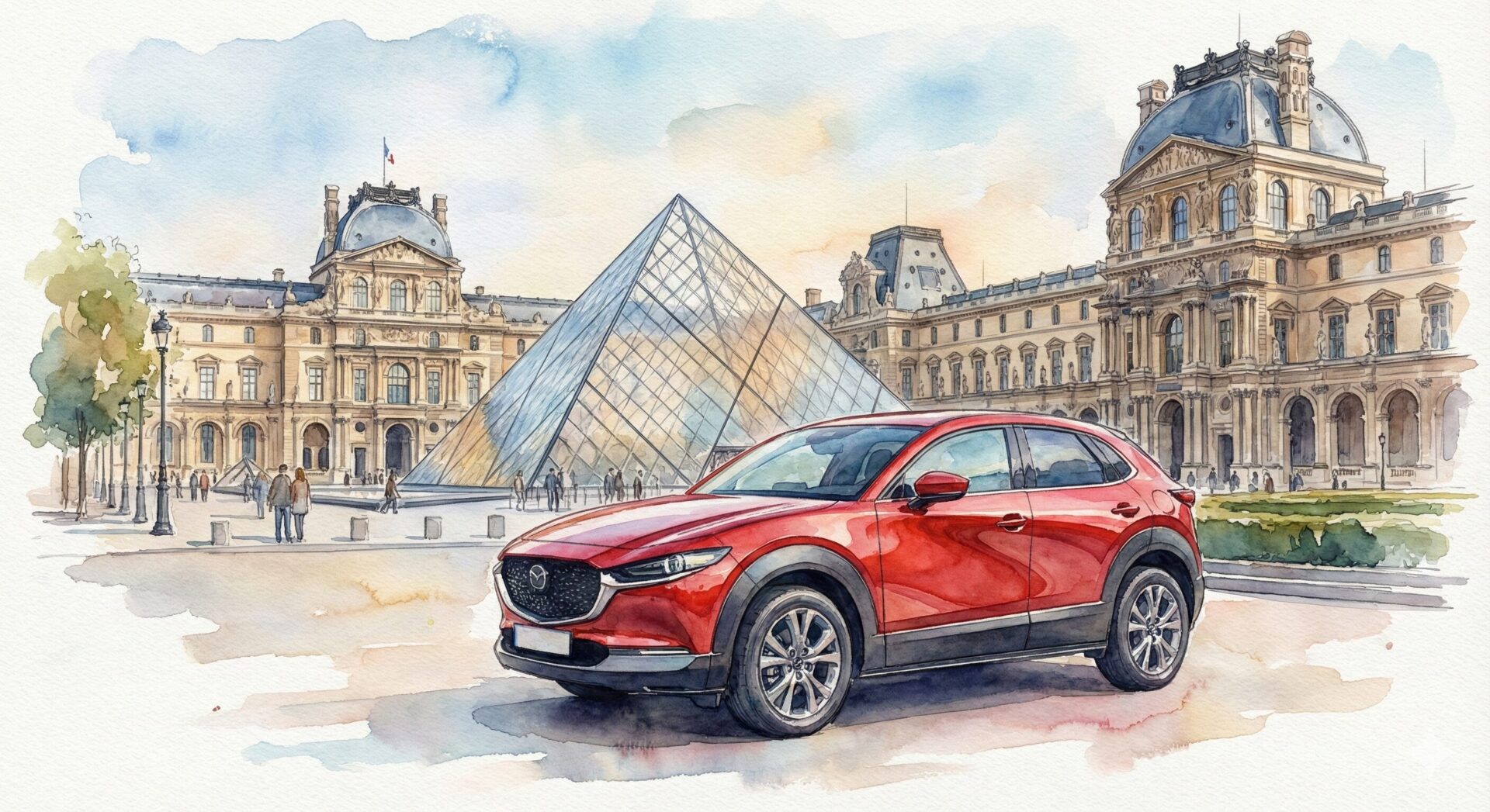 CX-30ルーブル美術館
