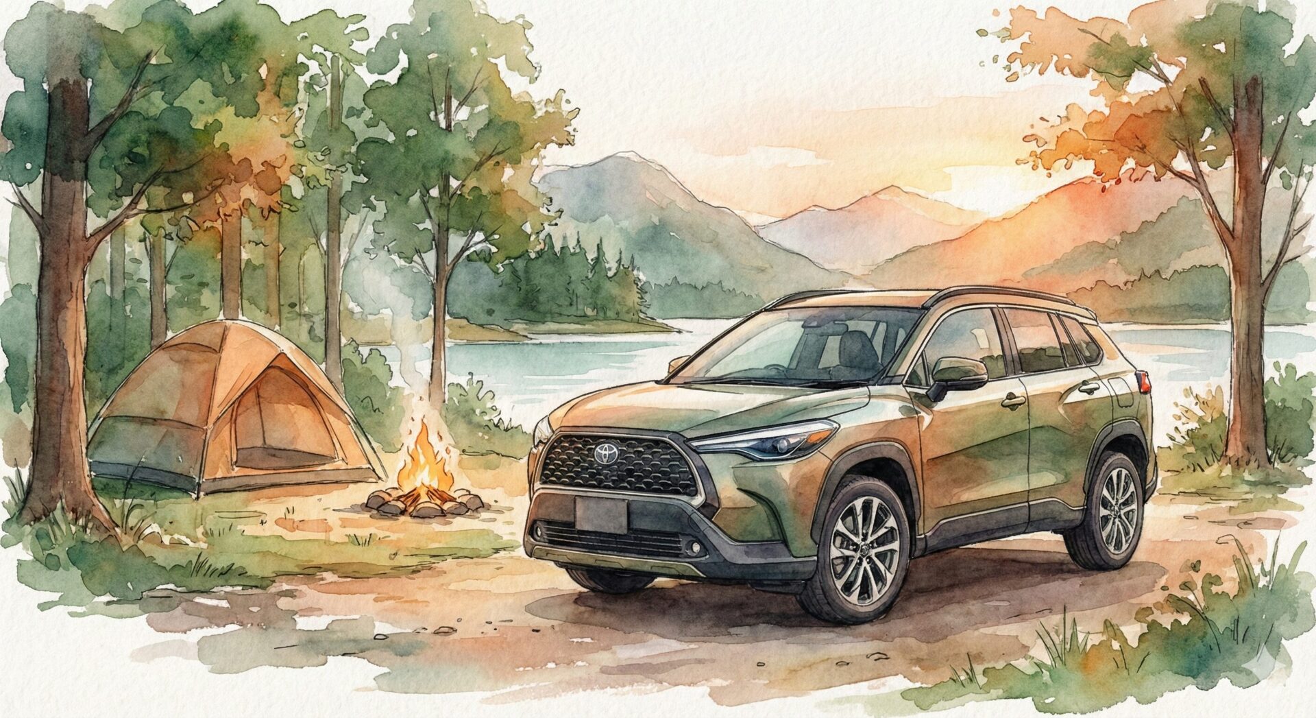 カローラクロスイラスト