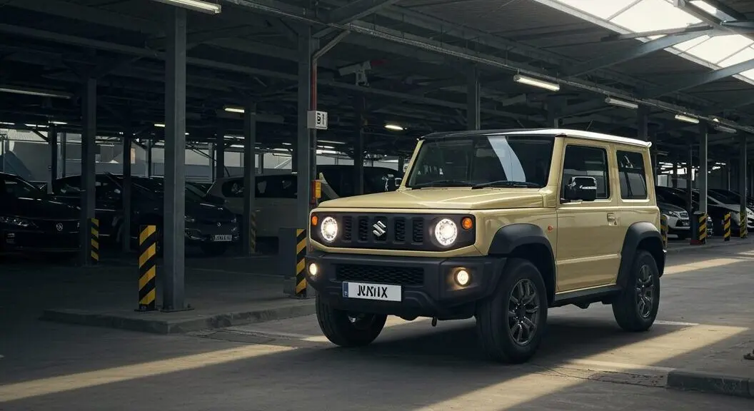 機械式駐車場のジムニー