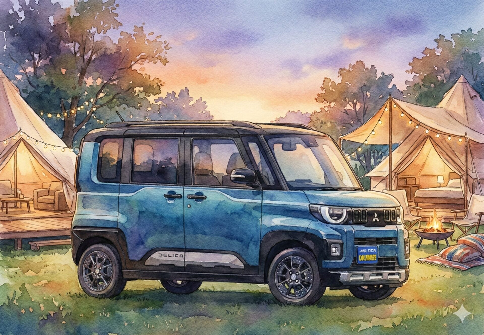 デリカミニグランピング