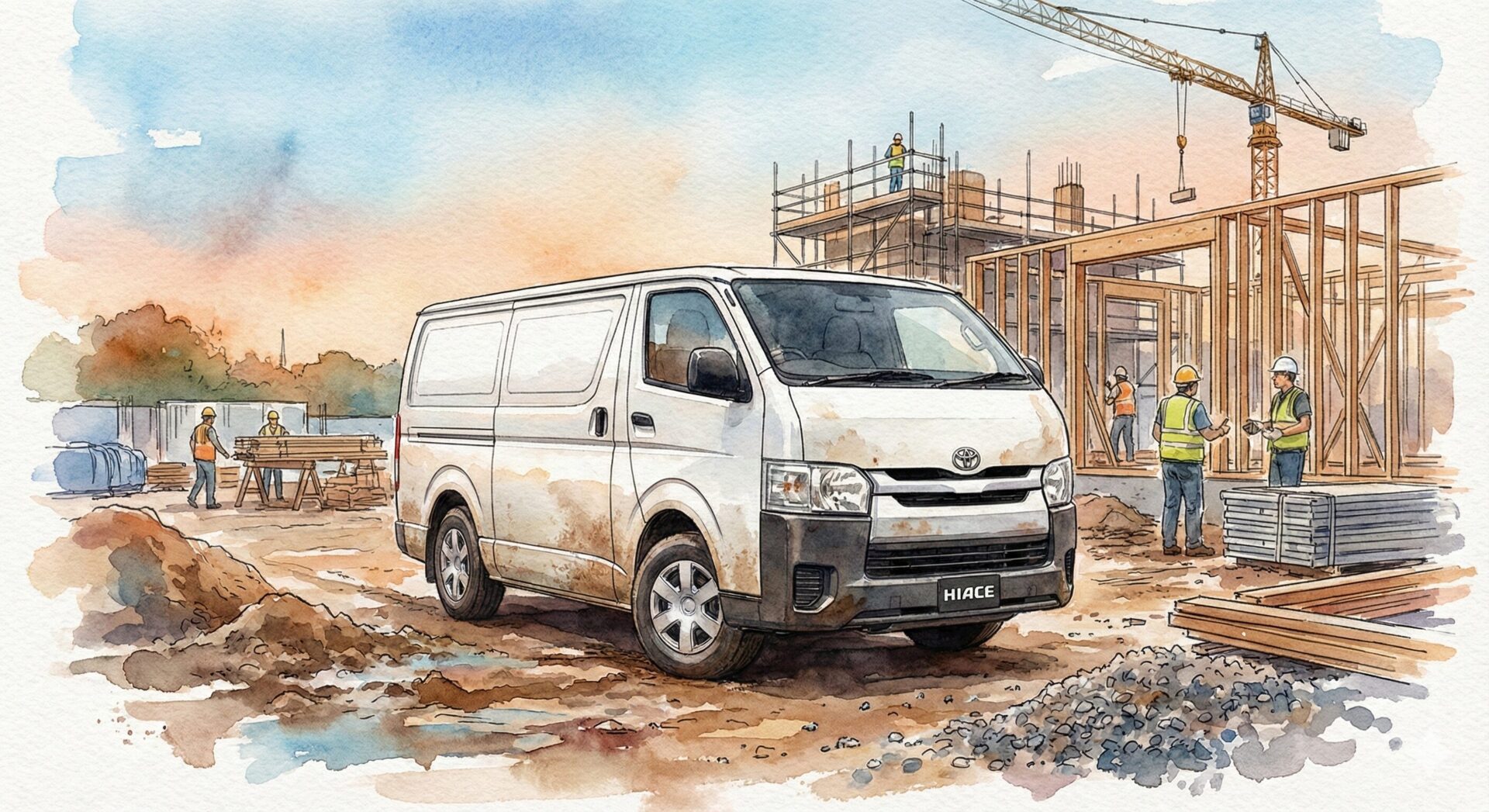 ハイエースイラスト