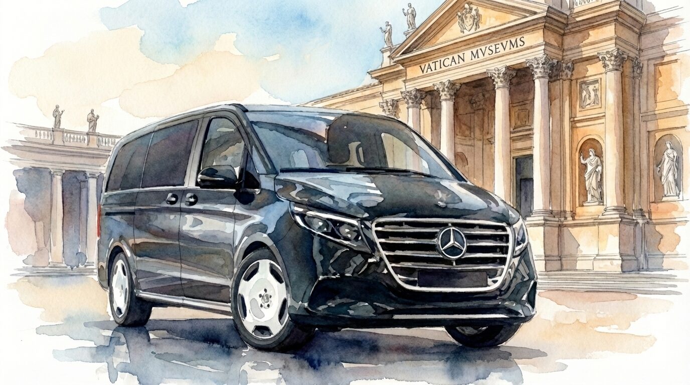 メルセデスベンツVクラスとバチカン美術館