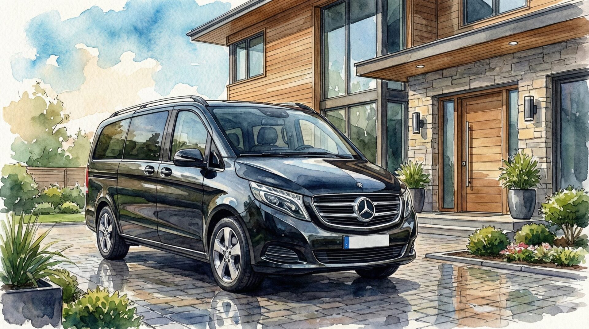 メルセデスベンツVクラスイラスト