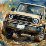 ランドクルーザー70イラスト