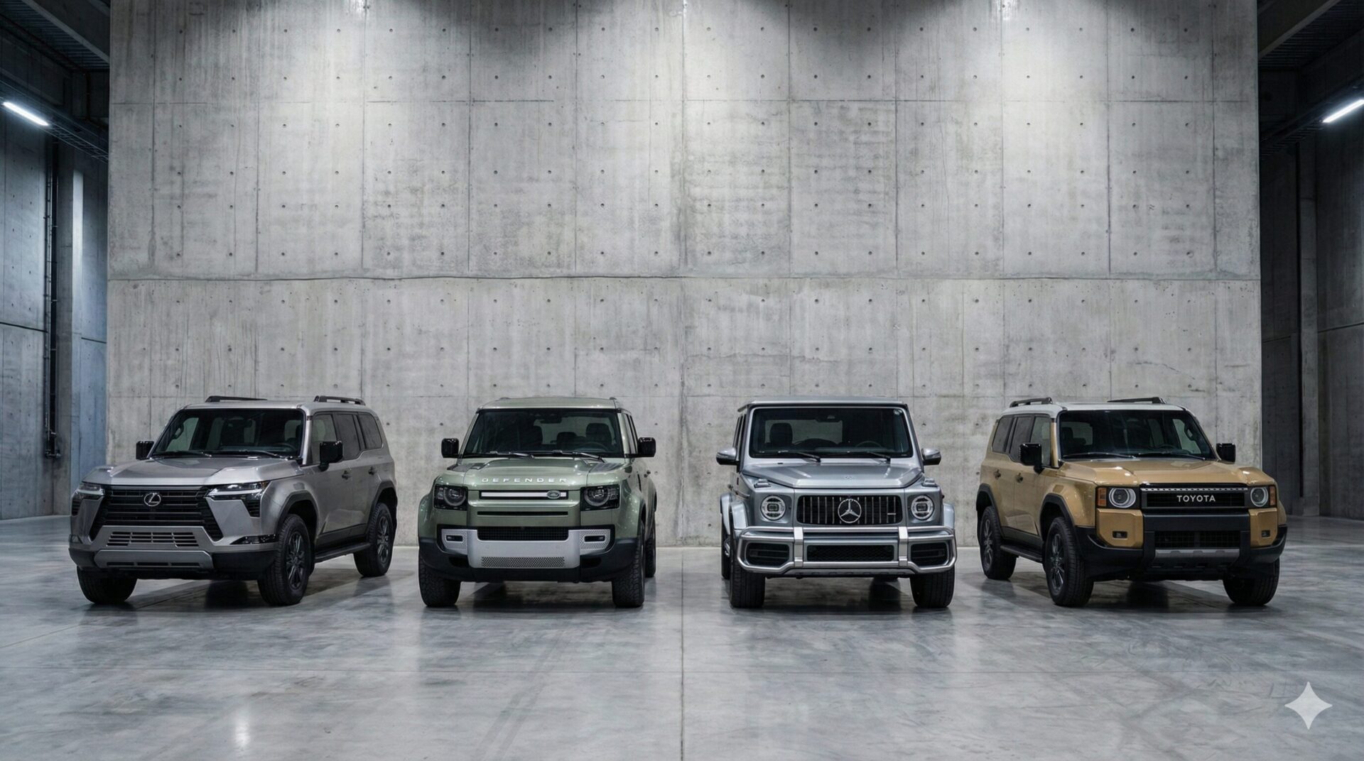 レクサス GX・ディフェンダー110・メルセデスベンツGクラス・ランクル250