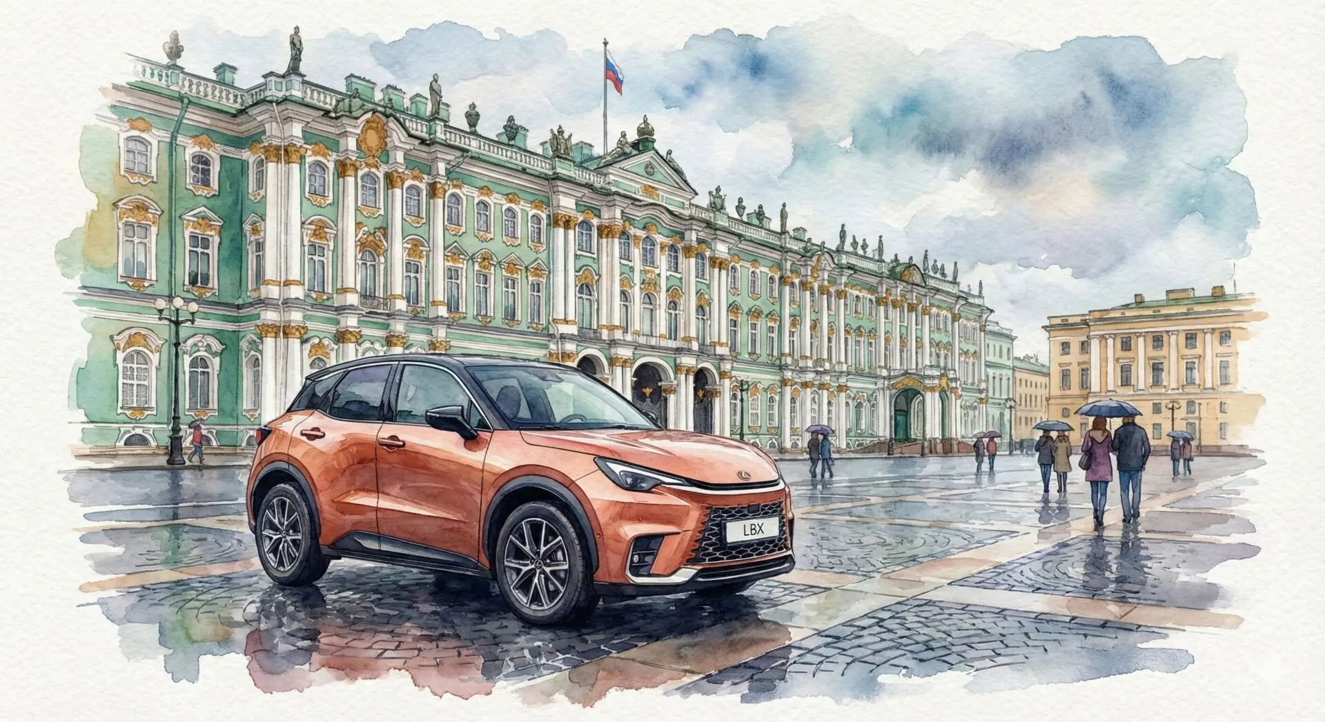 レクサスLBXエルミタージュ美術館