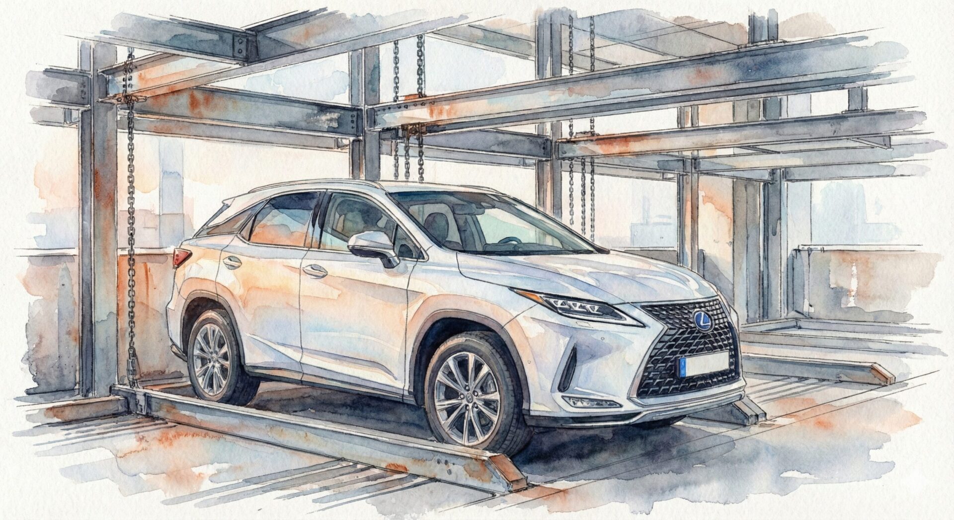 レクサスRX機械式駐車場