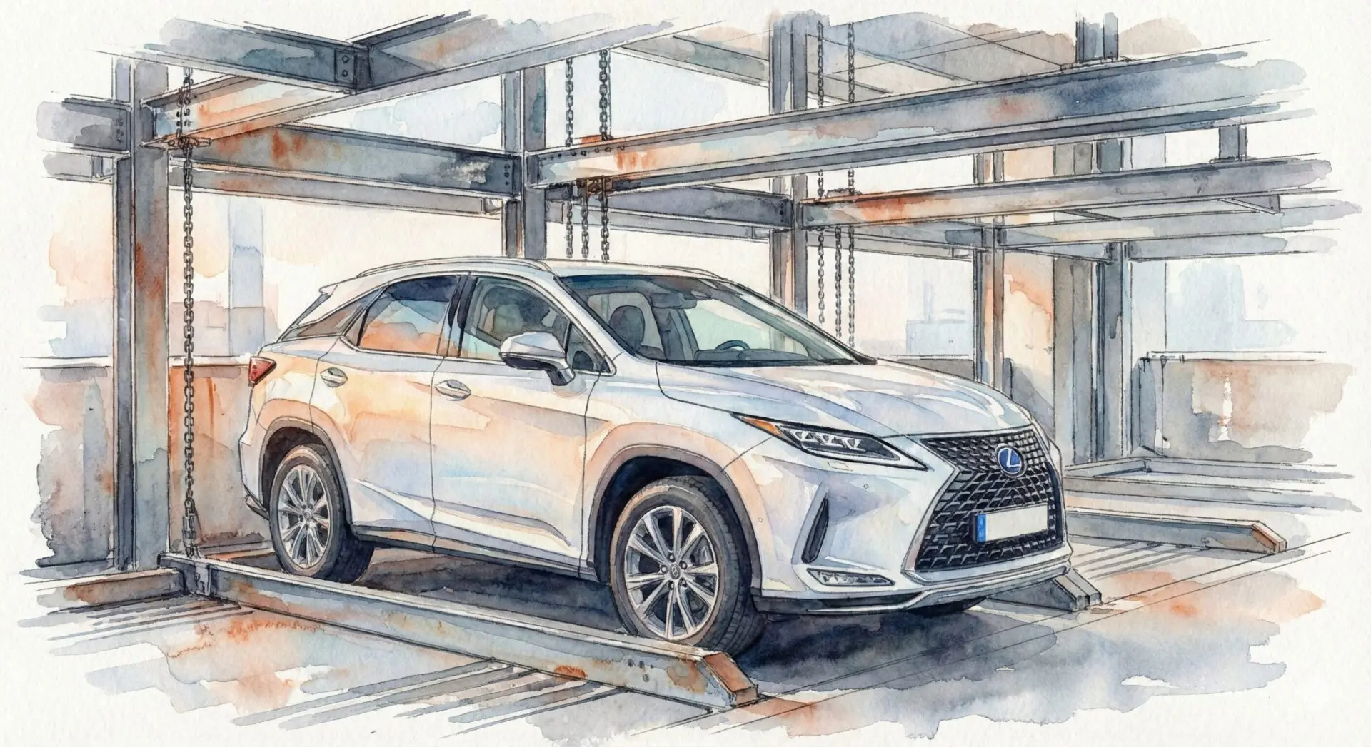 レクサスRX機械式駐車場