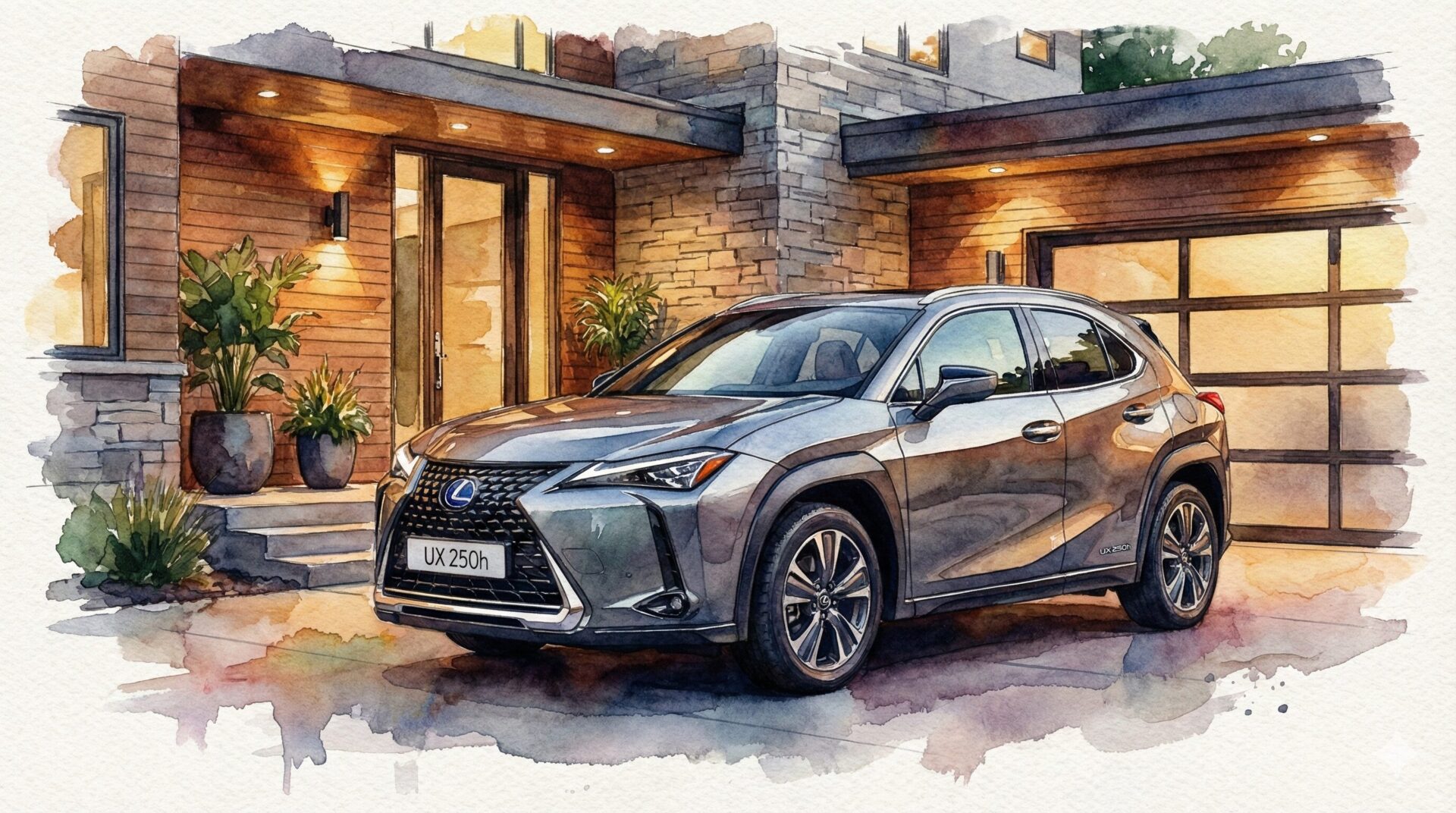 レクサスUXのイラスト