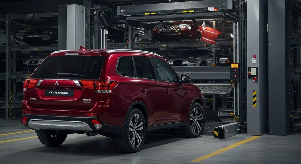 機械式駐車場のアウトランダー