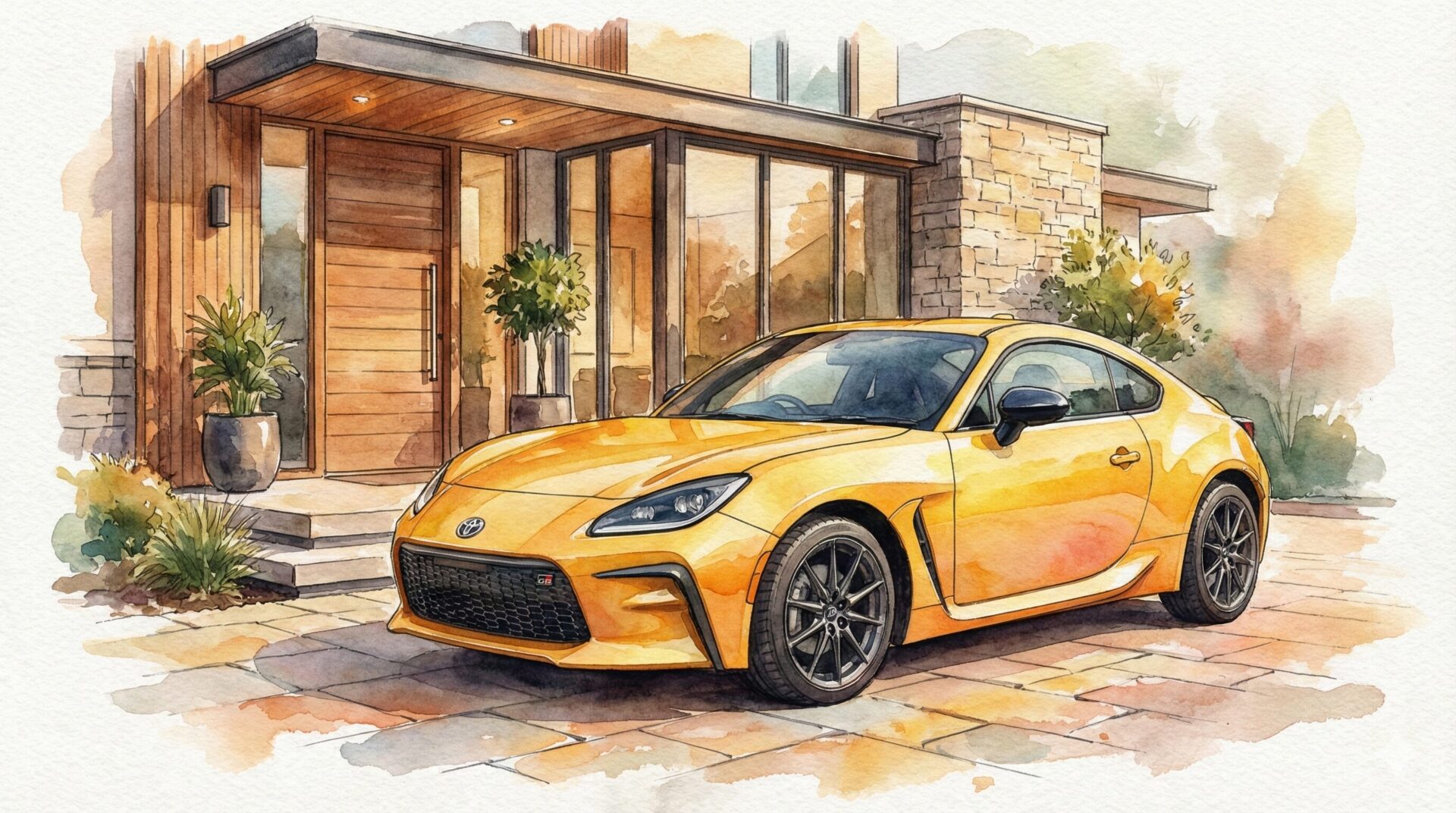 GR86RZイエローリミテッドイラスト2