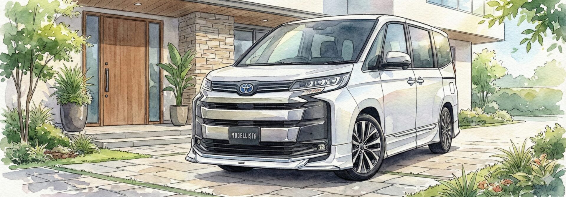 ノア-モデリスタAERO PARTS SETイラスト