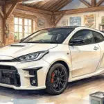 GRヤリスエアロパッケージイラスト