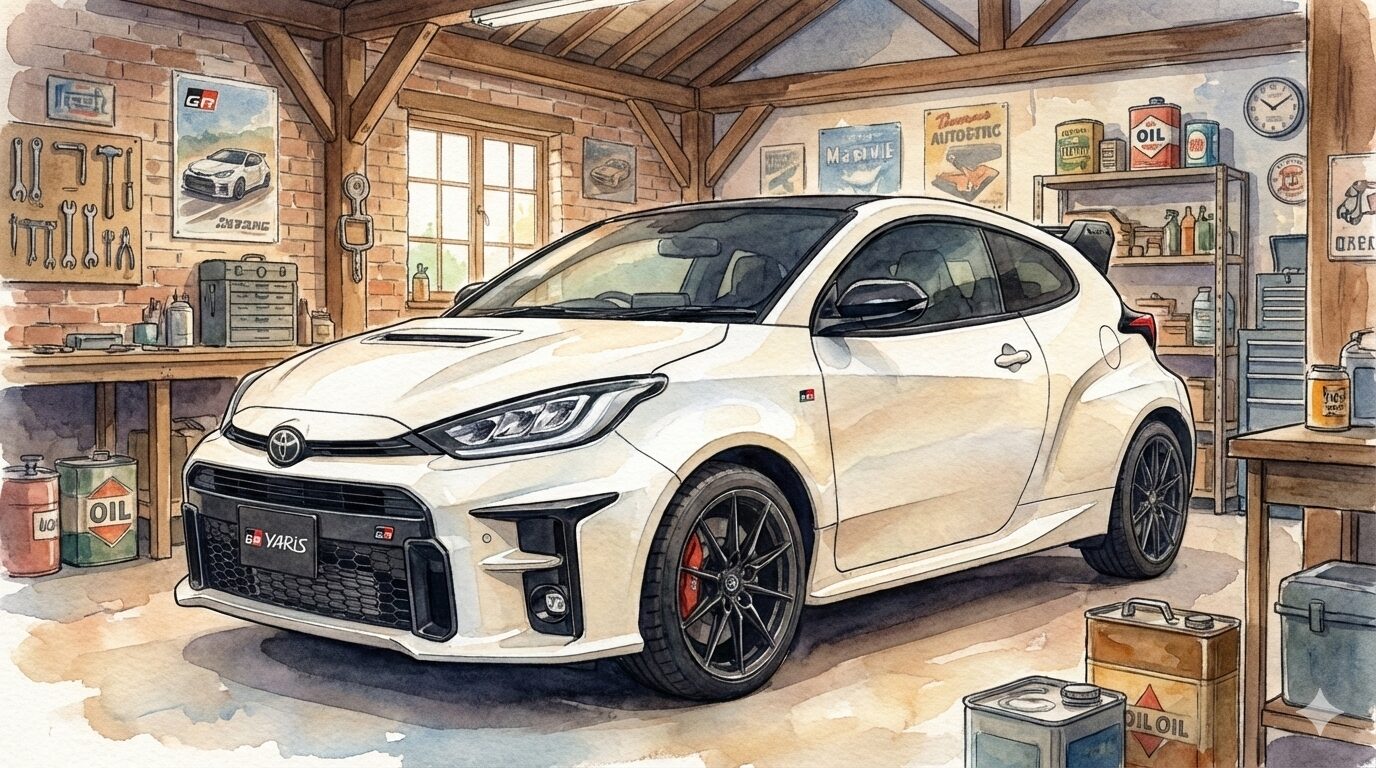 GRヤリスエアロパッケージイラスト