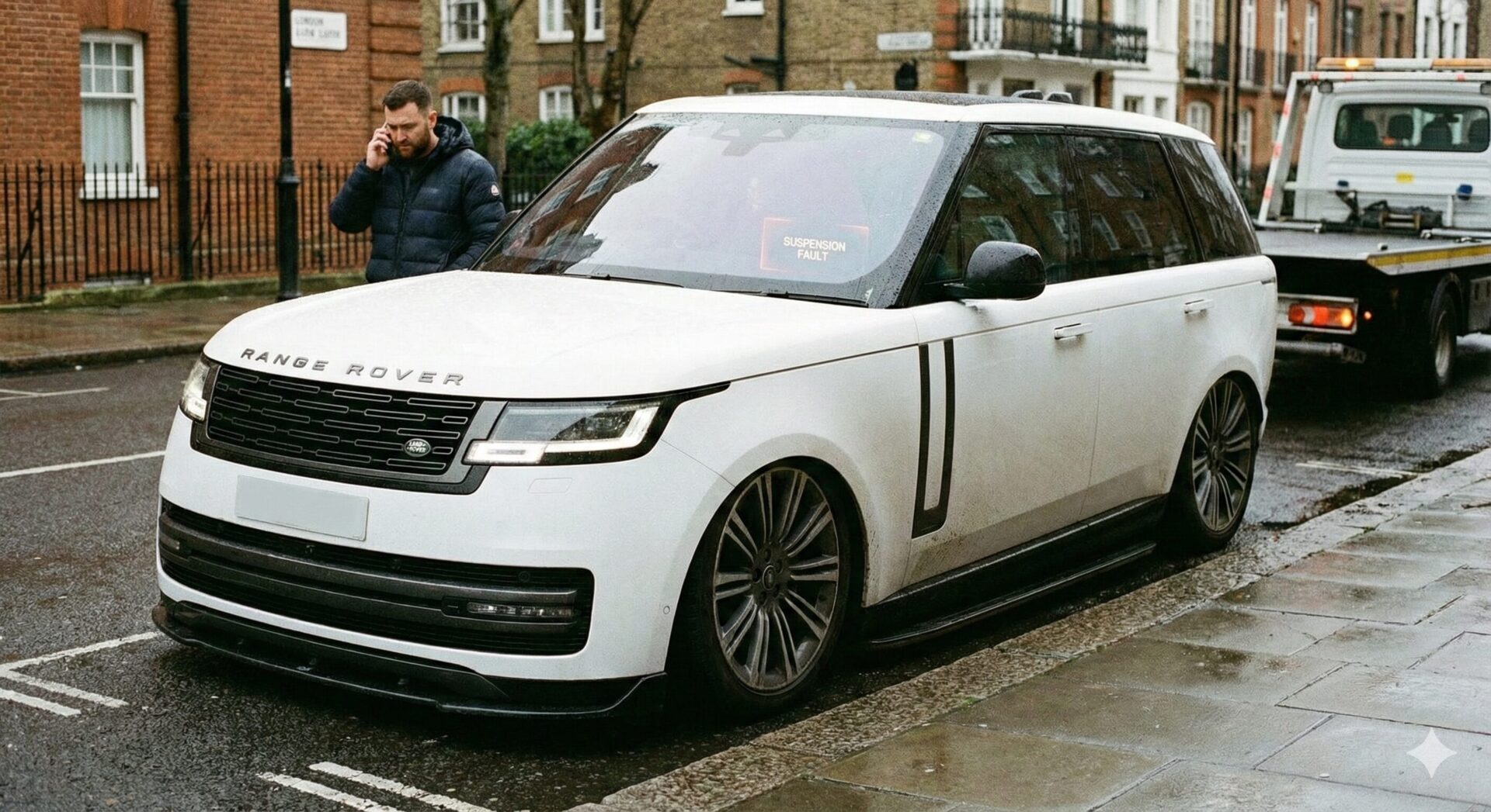 エアサス故障のレンジローバー