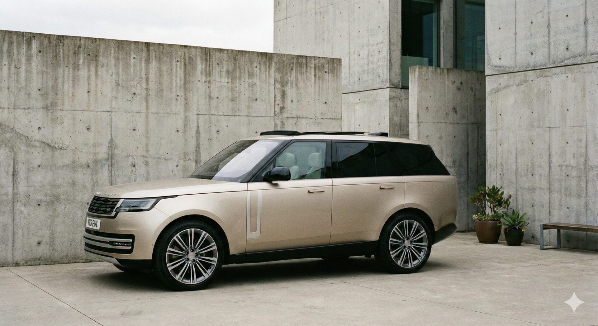 レンジローバー_背景打ちっぱなしコンクリート