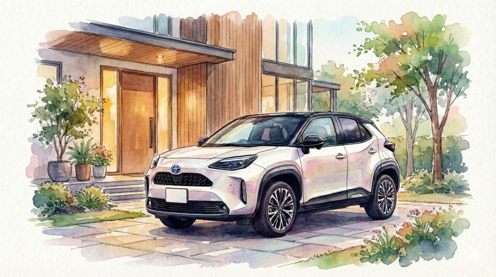 コンパクトSUVイラスト