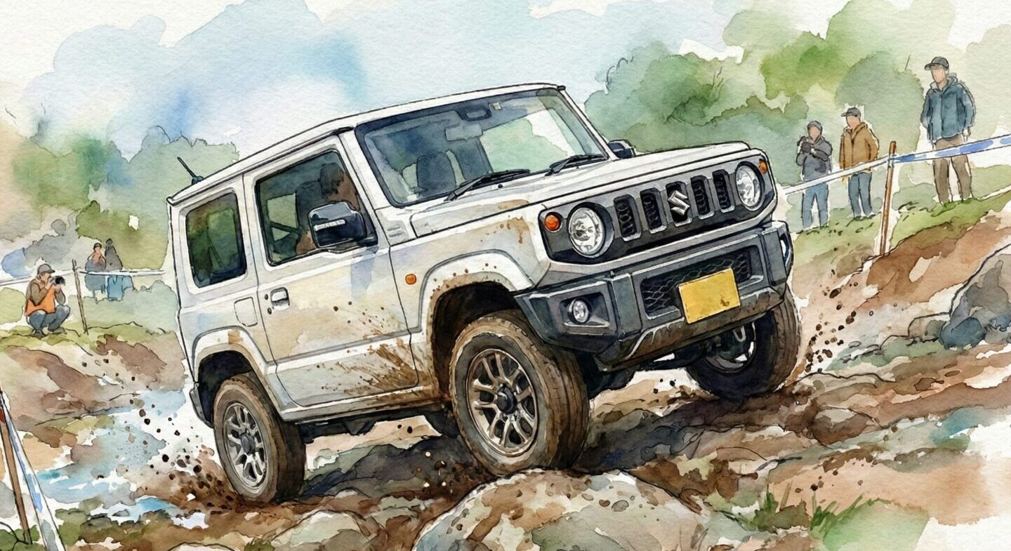 スズキジムニートライアル競技