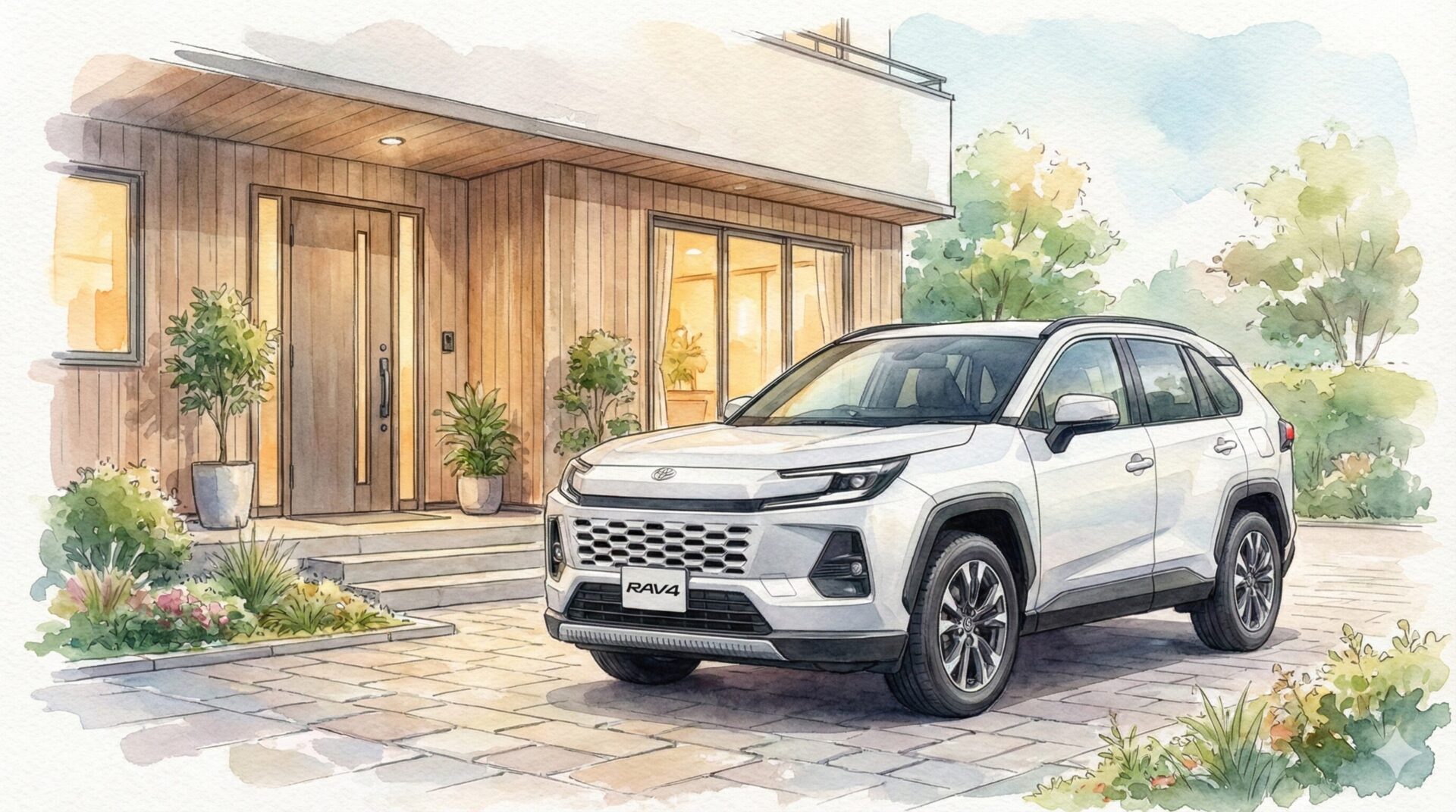 ミドルサイズSUVイラスト2