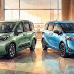 左に１０系、右に１７０系シエンタ