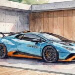 ランボルギーニウラカンSTOイラスト