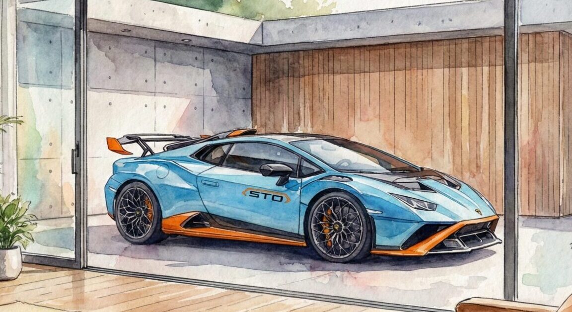 ランボルギーニウラカンSTOイラスト
