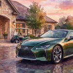 レクサスLCゴルフのクラブハウス前