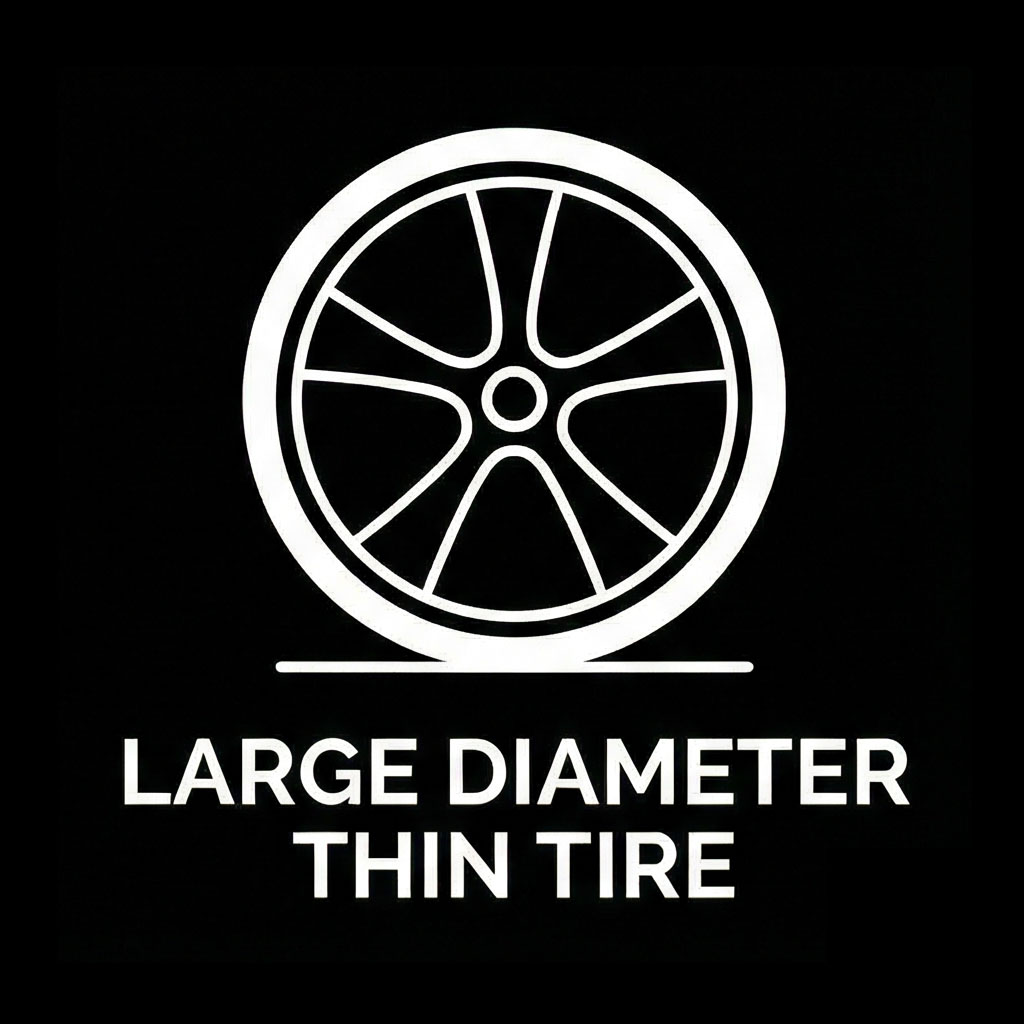大径・薄型タイヤ
