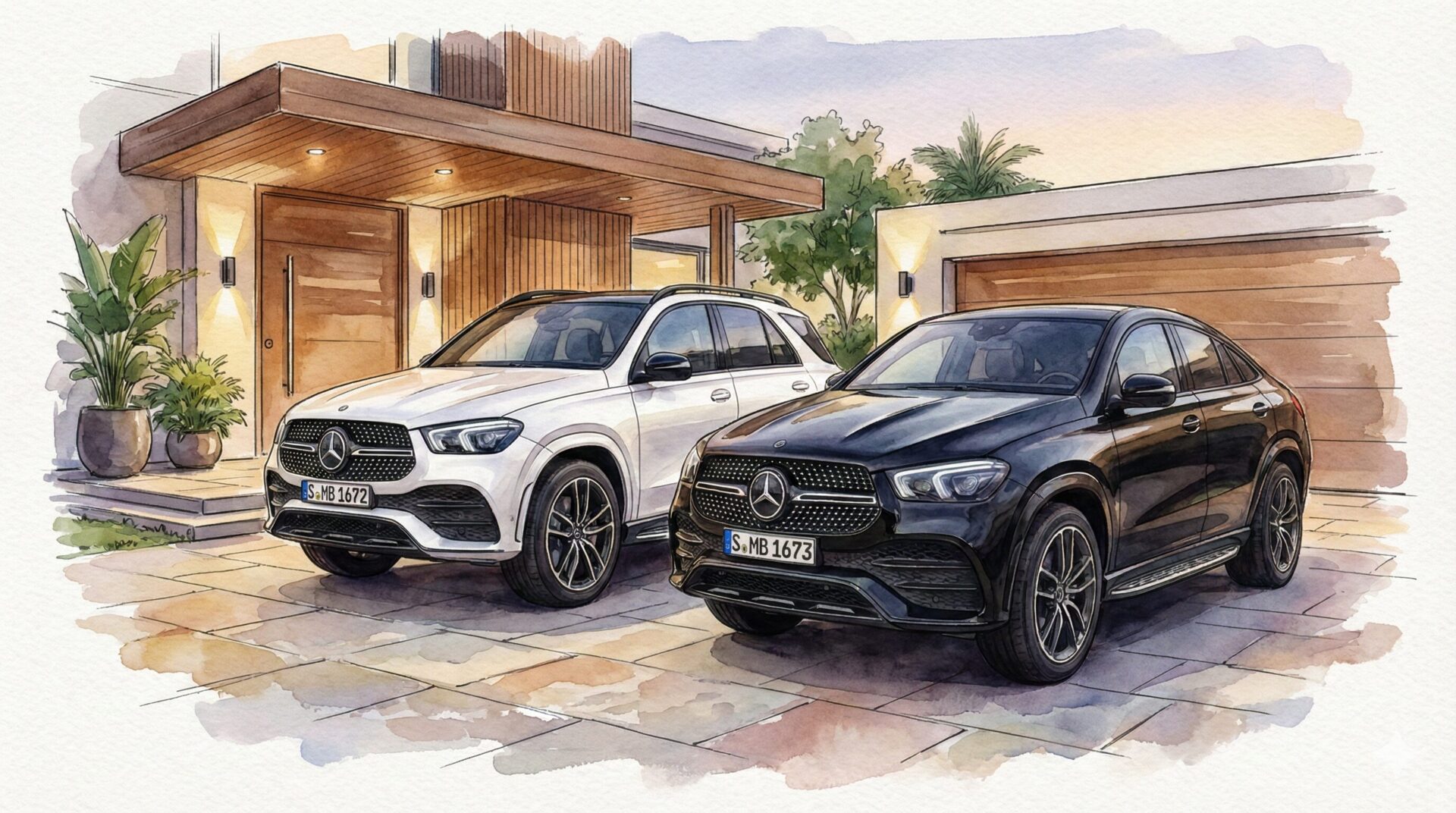 GLEとGLEクーペのイメージイラスト