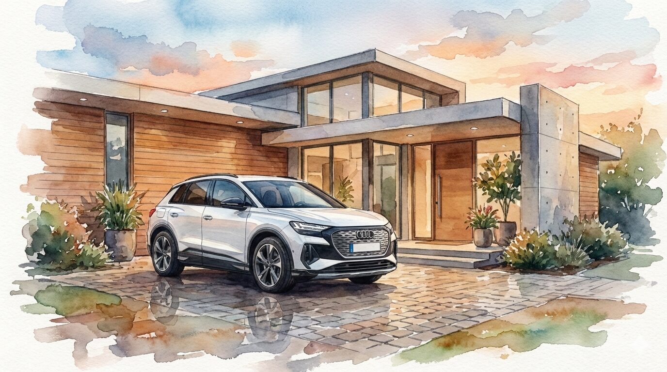 Q4 e-tronイラスト