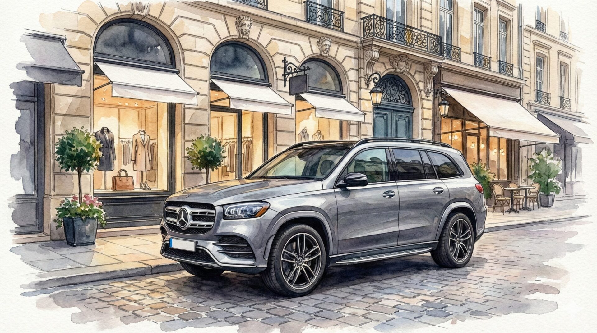 ベンツGLSイメージイラスト