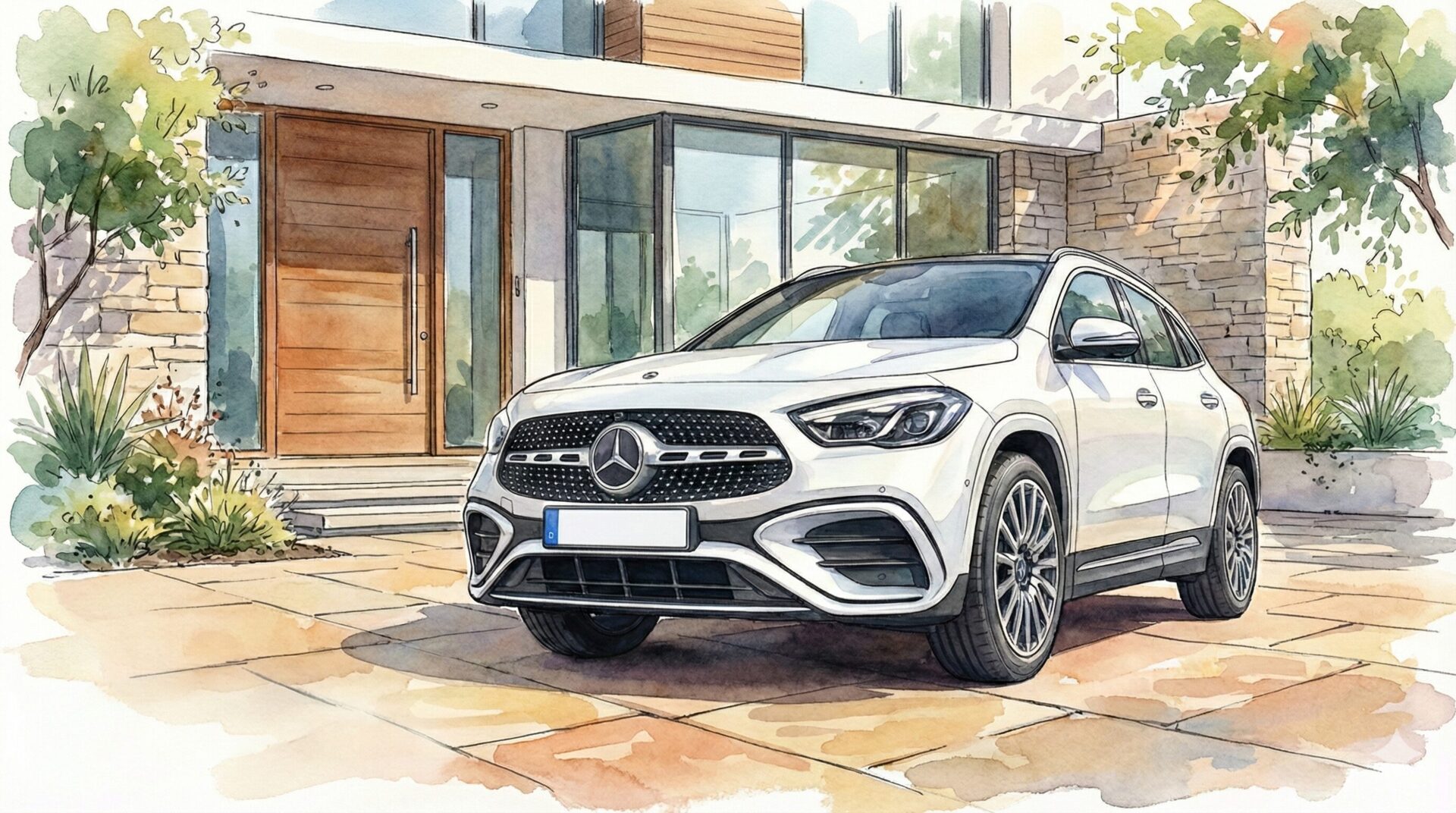 メルセデスベンツGLAイメージイラスト